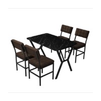 Set mobilă pentru bucătărie Hanah Home Dubai Brown Black imaginea #3 — magazin online Desire.md