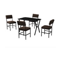 Set mobilă pentru bucătărie Hanah Home Dubai Brown Black imaginea #4 — magazin online Desire.md