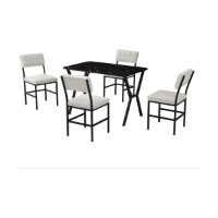 Set mobilă pentru bucătărie Hanah Home Dubai Cream Black imaginea #4 — magazin online Desire.md