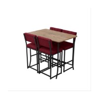 Set mobilă pentru bucătărie Hanah Home Retro Burgundy Walnut imaginea #4 — magazin online Desire.md