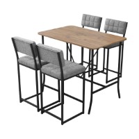 Set mobilă pentru bucătărie Hanah Home Retro Grey Walnut imaginea #3 — magazin online Desire.md