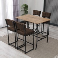 Set mobilă pentru bucătărie Hanah Home Retro Brown Walnut