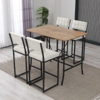 Set mobilă pentru bucătărie Hanah Home Retro Cream Walnut