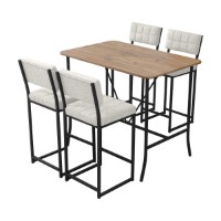 Set mobilă pentru bucătărie Hanah Home Retro Cream Walnut imaginea #3 — magazin online Desire.md