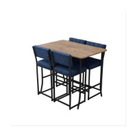 Set mobilă pentru bucătărie Hanah Home Retro Navy Blue Walnut imaginea #4 — magazin online Desire.md