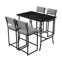 Set mobilă pentru bucătărie Hanah Home Retro Grey Black imaginea #3 — magazin online Desire.md
