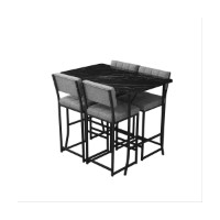 Set mobilă pentru bucătărie Hanah Home Retro Grey Black imaginea #4 — magazin online Desire.md