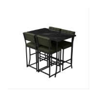 Set mobilă pentru bucătărie Hanah Home Retro Green Black imaginea #4 — magazin online Desire.md