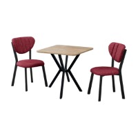 Set mobilă pentru bucătărie Hanah Home Elma Burgundy Walnut imaginea #2 — magazin online Desire.md