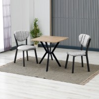 Set mobilă pentru bucătărie Hanah Home Elma Grey Walnut
