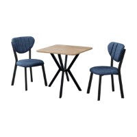 Set mobilă pentru bucătărie Hanah Home Elma Navy Blue Walnut imaginea #2 — magazin online Desire.md