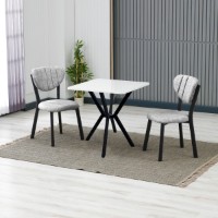 Set mobilă pentru bucătărie Hanah Home Elma Grey White
