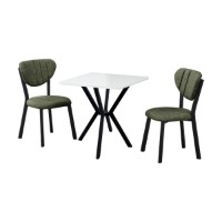 Set mobilă pentru bucătărie Hanah Home Elma Green White imaginea #2 — magazin online Desire.md
