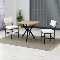 Set mobilă pentru bucătărie Hanah Home Dubai Cream Walnut