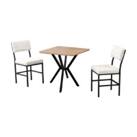 Set mobilă pentru bucătărie Hanah Home Dubai Cream Walnut imaginea #2 — magazin online Desire.md