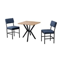 Set mobilă pentru bucătărie Hanah Home Dubai Navy Blue Walnut imaginea #2 — magazin online Desire.md