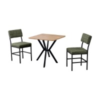 Set mobilă pentru bucătărie Hanah Home Dubai Green Walnut imaginea #2 — magazin online Desire.md