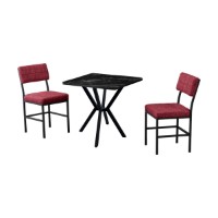 Set mobilă pentru bucătărie Hanah Home Dubai Burgundy Black imaginea #2 — magazin online Desire.md