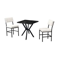 Set mobilă pentru bucătărie Hanah Home Dubai Cream Black imaginea #2 — magazin online Desire.md