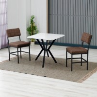 Set mobilă pentru bucătărie Hanah Home Dubai Brown White