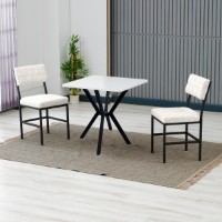 Set mobilă pentru bucătărie Hanah Home Dubai Cream White
