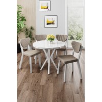 Set mobilă pentru bucătărie Hanah Home Agnes White Cappuccino imaginea #1 — magazin online Desire.md