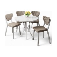 Set mobilă pentru bucătărie Hanah Home Agnes White Cappuccino imaginea #2 — magazin online Desire.md