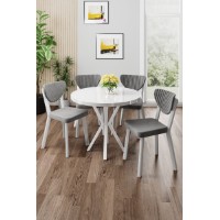 Set mobilă pentru bucătărie Hanah Home Agnes White Grey