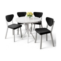 Set mobilă pentru bucătărie Hanah Home Agnes White Black imaginea #2 — magazin online Desire.md