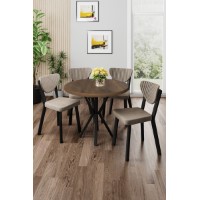 Set mobilă pentru bucătărie Hanah Home Agnes Baroque Cappuccino