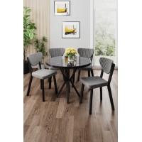 Set mobilă pentru bucătărie Hanah Home Agnes Black Marble Grey imaginea #1 — magazin online Desire.md