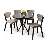 Set mobilă pentru bucătărie Hanah Home Agnes Black Marble Cappuccino imaginea #2 — magazin online Desire.md