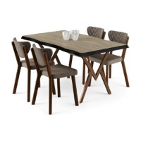 Set mobilă pentru bucătărie Hanah Home Akort Travertine Cappuccino imaginea #2 — magazin online Desire.md