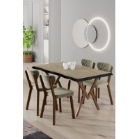 Set mobilă pentru bucătărie Hanah Home Akort Travertine Cream