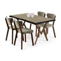 Set mobilă pentru bucătărie Hanah Home Akort Travertine Cream imaginea #2 — magazin online Desire.md
