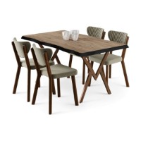 Set mobilă pentru bucătărie Hanah Home Akort Atlantic Pine Cream imaginea #2 — magazin online Desire.md