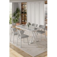 Set mobilă pentru bucătărie Hanah Home Axton White Grey
