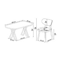 Set mobilă pentru bucătărie Hanah Home Axton White Grey imaginea #3 — magazin online Desire.md