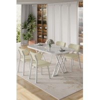 Set mobilă pentru bucătărie Hanah Home Axton White Cream imaginea #1 — magazin online Desire.md