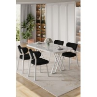 Set mobilă pentru bucătărie Hanah Home Axton White Black