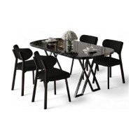 Set mobilă pentru bucătărie Hanah Home Axton Black Marble Black imaginea #2 — magazin online Desire.md