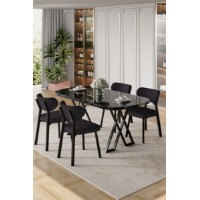 Set mobilă pentru bucătărie Hanah Home Axton Black Marble Anthracite imaginea #1 — magazin online Desire.md