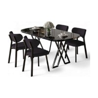 Set mobilă pentru bucătărie Hanah Home Axton Black Marble Anthracite imaginea #2 — magazin online Desire.md