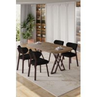 Set mobilă pentru bucătărie Hanah Home Axton Atlantic Pine Black imaginea #1 — magazin online Desire.md
