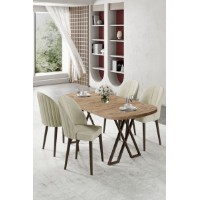 Set mobilă pentru bucătărie Hanah Home Kaye Atlantic Pine Cream