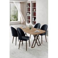 Set mobilă pentru bucătărie Hanah Home Kaye Atlantic Pine Anthracite