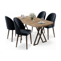 Set mobilă pentru bucătărie Hanah Home Kaye Atlantic Pine Anthracite imaginea #2 — magazin online Desire.md