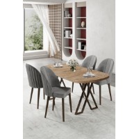 Set mobilă pentru bucătărie Hanah Home Kaye Atlantic Pine Grey