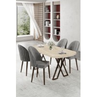 Set mobilă pentru bucătărie Hanah Home Kaye Travertine Grey