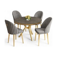 Set mobilă pentru bucătărie Hanah Home Mos Anthracite Gold Grey imaginea #2 — magazin online Desire.md